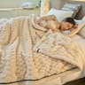 Soft Coral Velvet Blanket Warm Fluffy Bed And Sofa Throw 8