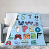Alphabet Lore Flannel Throw Blanket Soft Lightweight Cartoon Sofa Blanket 19