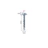 100pcs Galvanized Pocket Hole Screws For Woodworking Jigs 1