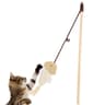 Wooden Cat Teaser Wand Mouse Feather And Bell Interactive Cat Toy 3