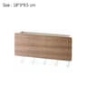 Wooden Wall Key Organizer Decorative Storage Rack With Hooks And Shelf 1