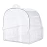 Large Transparent Bird Bath Box Removable Drawer Cage Bath For Small Birds 2