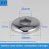 2PCS Stainless Steel Faucet Escutcheon Cover 12 And 34 Inch 19