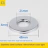 2PCS Stainless Steel Faucet Escutcheon Cover 12 And 34 Inch 1