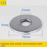 2PCS Stainless Steel Faucet Escutcheon Cover 12 And 34 Inch 7