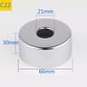2PC Stainless Steel Faucet Decorative Cover Water Pipe Wall Cover 18