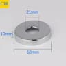 2PC Stainless Steel Faucet Decorative Cover Water Pipe Wall Cover 14