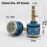 Ceramic Faucet Cartridge Replacement Mixer Tap Valve 12
