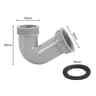 YShaped Sink Drain Pipe Adapter And Overflow Hose Connector 8