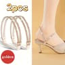 2PCS Rhinestone Elastic Heel Straps For Secure High Heel Fit 3