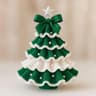 DIY Crochet Christmas Tree Kit With Bow And Pearl Decorations 2