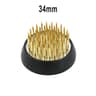 Round Ikebana Kenzan Flower Frog Spiky Floral Arrangement Holder With Rubber Base 2