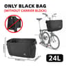 17L24L Bicycle Front Basket Bag With Hidden Support Frame 3