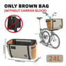 17L24L Bicycle Front Basket Bag With Hidden Support Frame 2