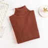 Womens Ribbed Turtleneck Sweater Soft Long Sleeve Knit Pullover 4