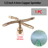 360 Rotating Brass Sprinkler 2 3 4 Arm Lawn Irrigation Nozzle 3