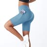 Womens High Waist Gym Shorts DoublePocket Stretch Yoga And Running Shorts 6