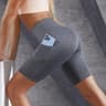Womens High Waist Gym Shorts DoublePocket Stretch Yoga And Running Shorts 8