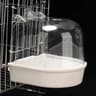 Hanging Bird Bath Box Clear Cage Shower For Parakeets And Small Parrots 4