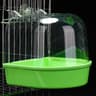 Hanging Bird Bath Box Clear Cage Shower For Parakeets And Small Parrots 2