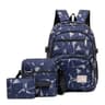 3Piece Student Backpack Set Large School Bag With Shoulder Bag And Pencil Case 1