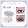 6 Color Swan Inspired Eyeshadow Palette Matte Shimmer Pearl Glitter Makeup 6