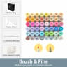 Refillable Dual Tip Alcohol Marker Set Brush And Fine Art Markers 7