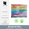 Refillable Dual Tip Alcohol Marker Set Brush And Fine Art Markers 12