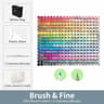 Refillable Dual Tip Alcohol Marker Set Brush And Fine Art Markers 15