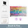 Refillable Dual Tip Alcohol Marker Set Brush And Fine Art Markers 11