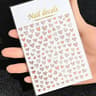 3D Celestial Nail Stickers Gold Silver Sun Moon Star Self Adhesive Decals 10