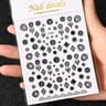 3D Celestial Nail Stickers Gold Silver Sun Moon Star Self Adhesive Decals 6
