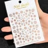 3D Celestial Nail Stickers Gold Silver Sun Moon Star Self Adhesive Decals 28