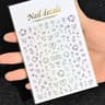 3D Celestial Nail Stickers Gold Silver Sun Moon Star Self Adhesive Decals 27