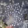 5D Bubble Nail Art Stickers Shell Light Cat Heart Summer Manicure Decals 19