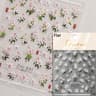 5D Frangipani Nail Stickers Colorful Lily Flower Romantic Manicure Decals 11