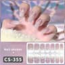 14 Or 16 Tip No UV Gel Nail Wraps Gradient Full Cover Nail Stickers 2