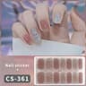 14 Or 16 Tip No UV Gel Nail Wraps Gradient Full Cover Nail Stickers 14