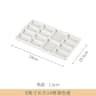 Square Ceramic Watercolor Palette Multi Grid Porcelain Paint Mixing Tray 1