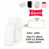Self Adhesive Thermal Label Stickers Mini Printer Paper Rolls 6