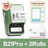 B21 Pro 300 DPI Bluetooth Label Printer  Dual Color Wireless Sticker Maker USB 6