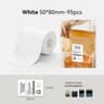 Thermal Label Sticker Rolls  White Color And Transparent Adhesive Printer Labels 4