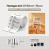 Transparent Thermal Label Sticker Rolls  Clear Self Adhesive Printer Labels 6