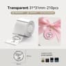 Transparent Thermal Label Sticker Rolls  Clear Self Adhesive Printer Labels 1