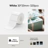 Thermal Label Sticker Rolls  White Color And Transparent Self Adhesive Printer Labels 1