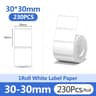Waterproof White Thermal Label Stickers  Self Adhesive Printer Paper Refills 5