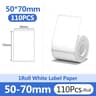Waterproof White Thermal Label Stickers  Self Adhesive Printer Paper Refills 24
