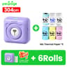304 DPI Mini Bluetooth Photo Printer  Portable Inkless Sticker And Notes Maker 13