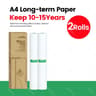 A4 Thermal Printer Paper Quick Dry Long Lasting Folded And Roll Paper Refills 5