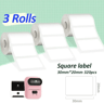 CrystalClear 40x30mm Label Rolls  Transparent Barcode And Product Sticker Refills 3